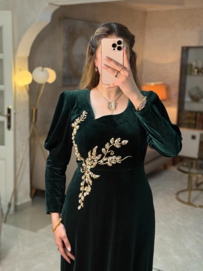 فستان بريق أخضر ⚜️