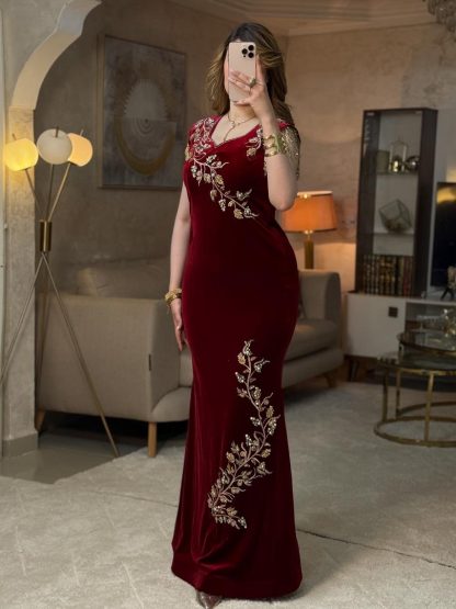 فستان الحورية أحمر