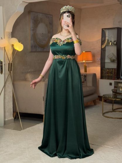 فستان شهرزاد أخضر⚜️