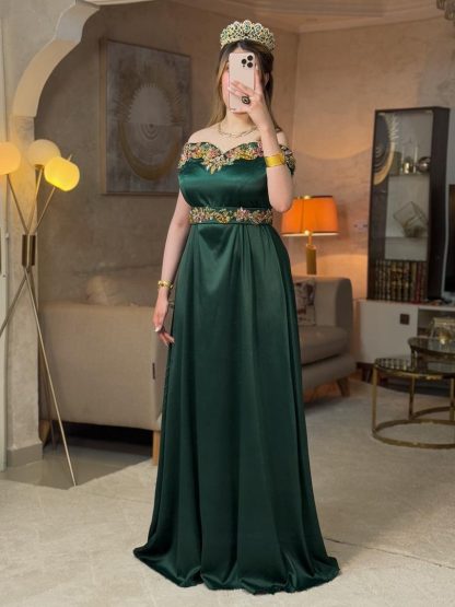 فستان شهرزاد أخضر