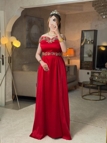 فستان شهرزاد أحمر