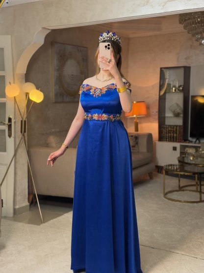 فستان شهرزاد أزرق⚜️