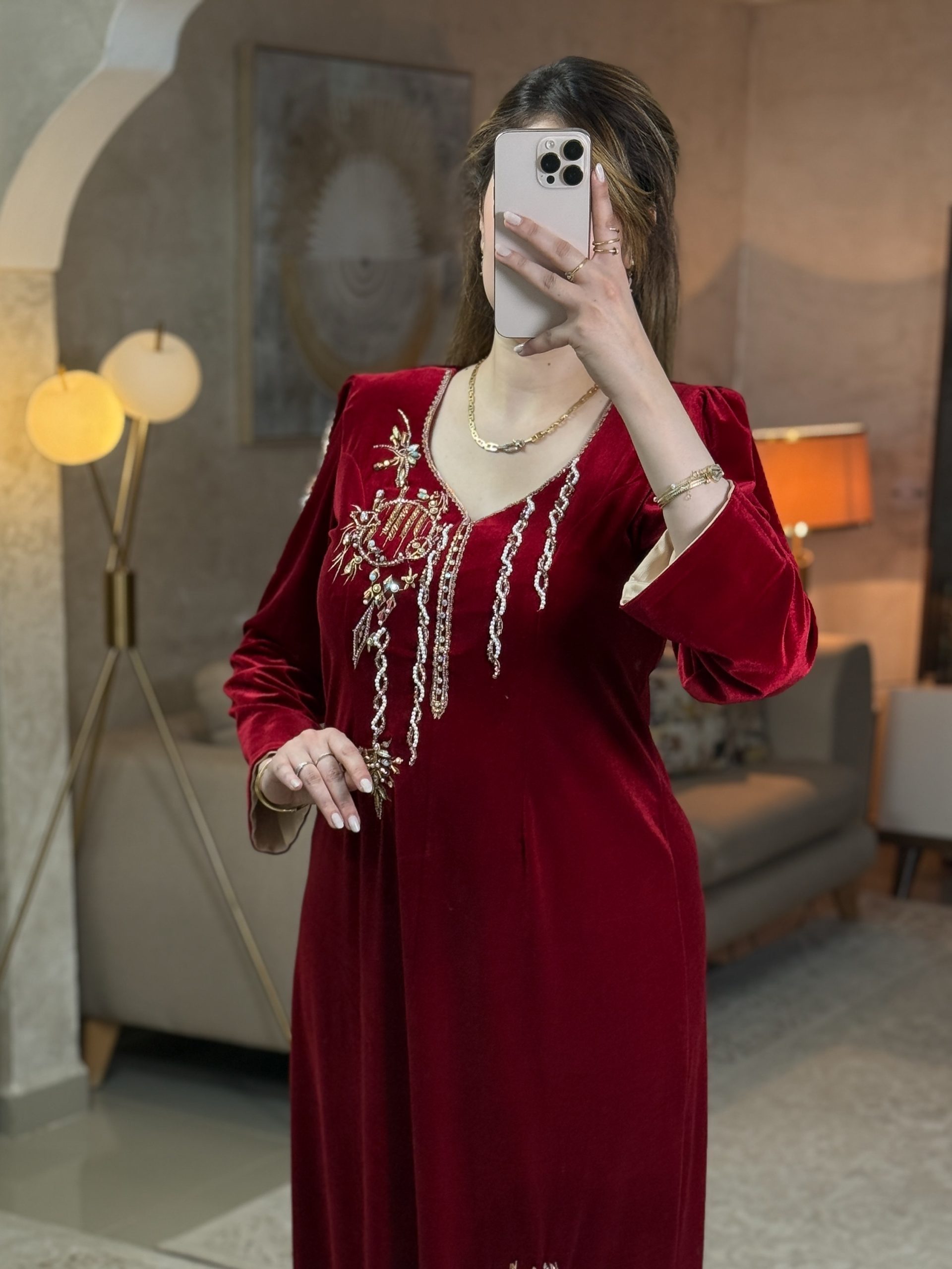 فستان الانيقة أحمر - Image 4