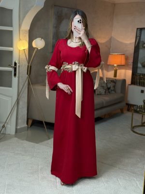 فستان شمس -احمر