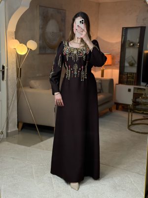 فستان جسور - بني