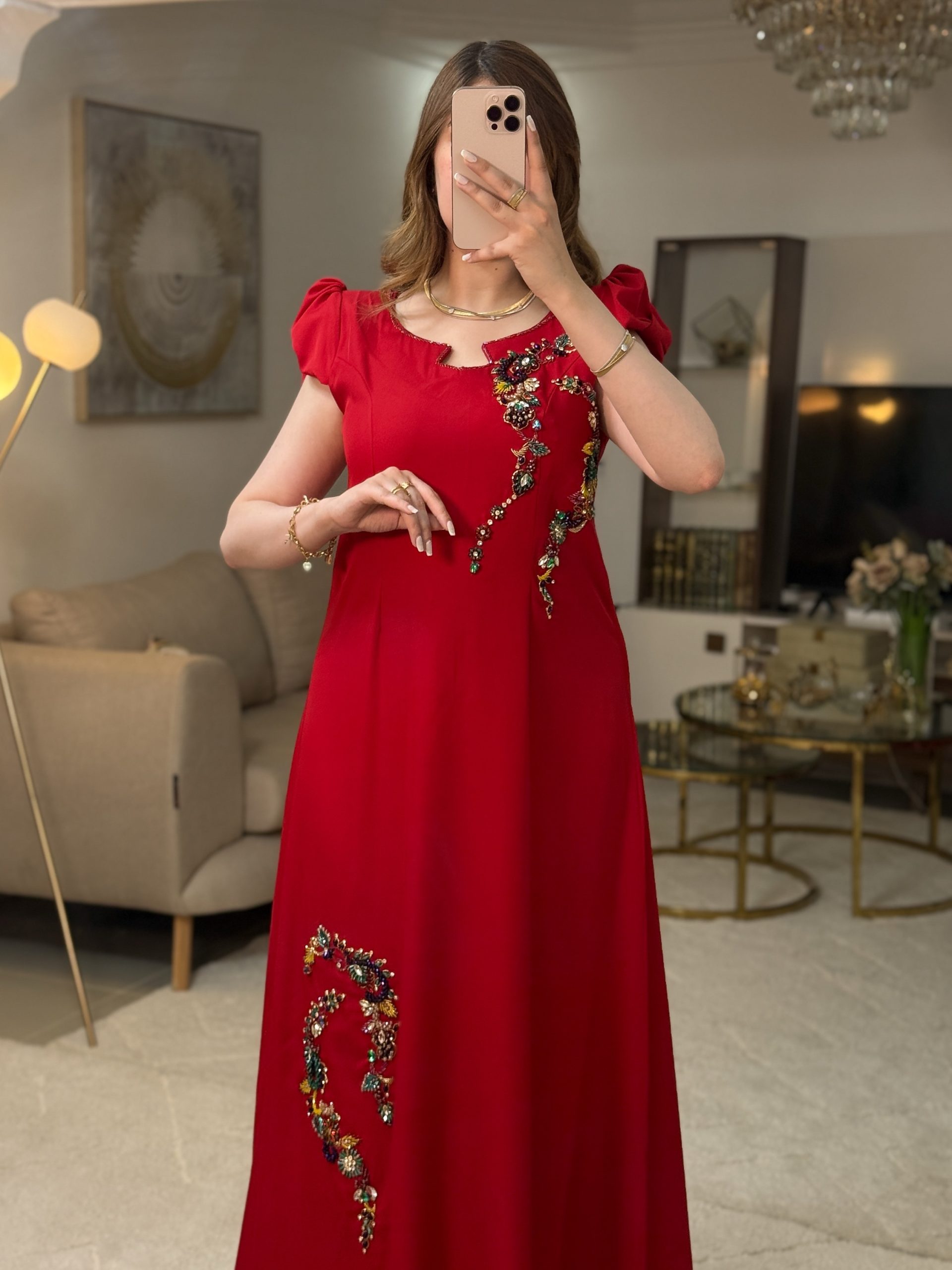 فستان لمسة احمر - Image 4