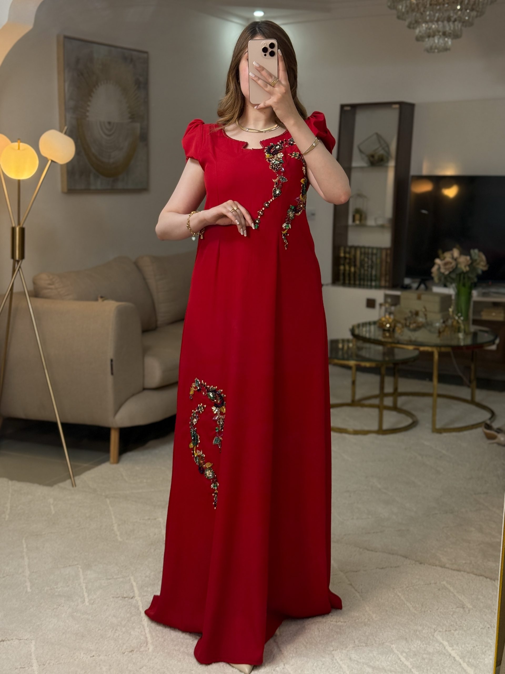 فستان لمسة احمر - Image 2