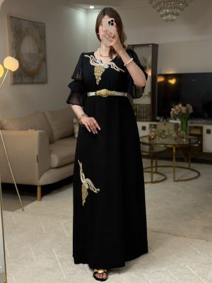قندورة الماسة اسود