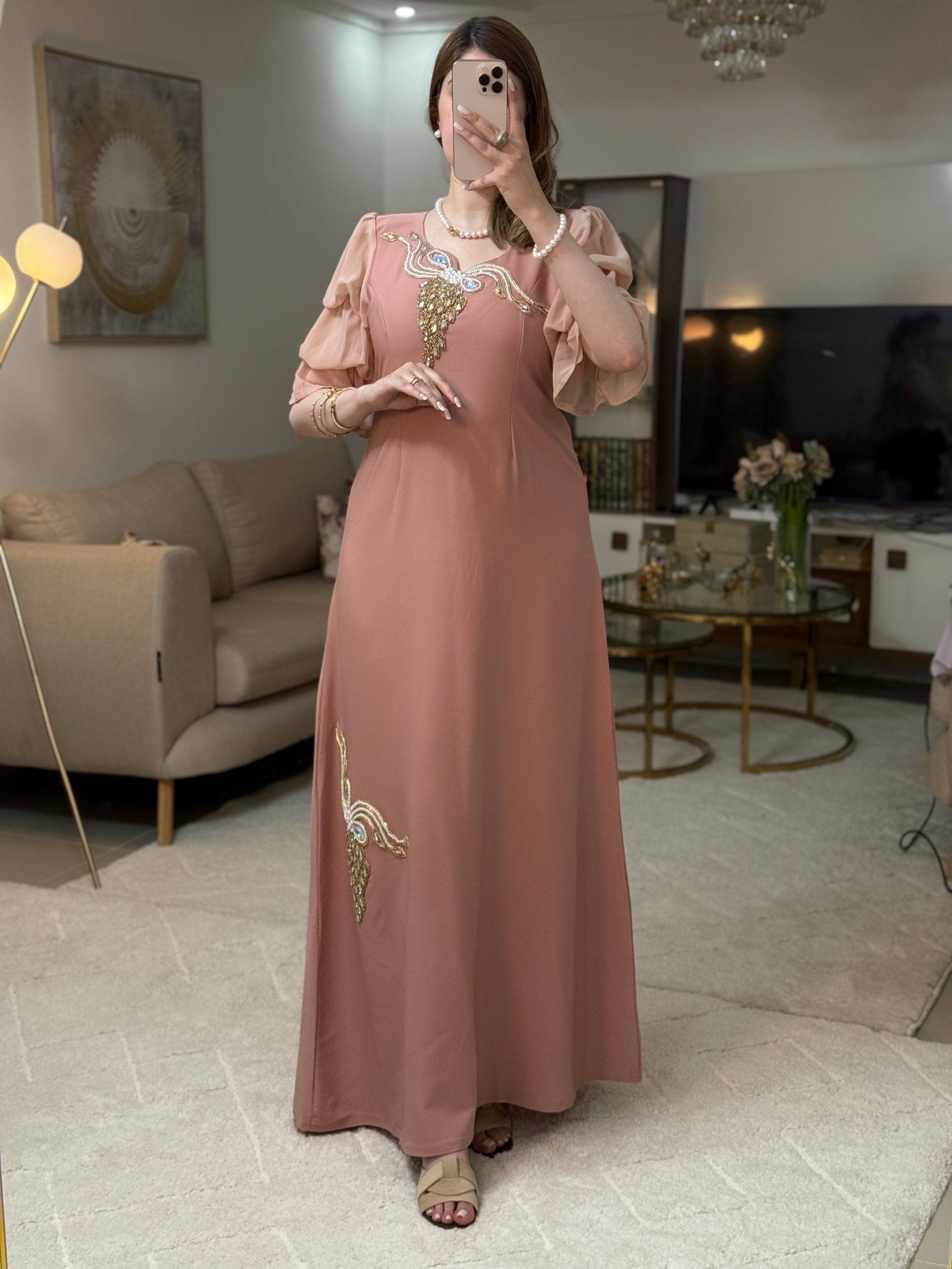 قندورة الماسة وردي - Image 2