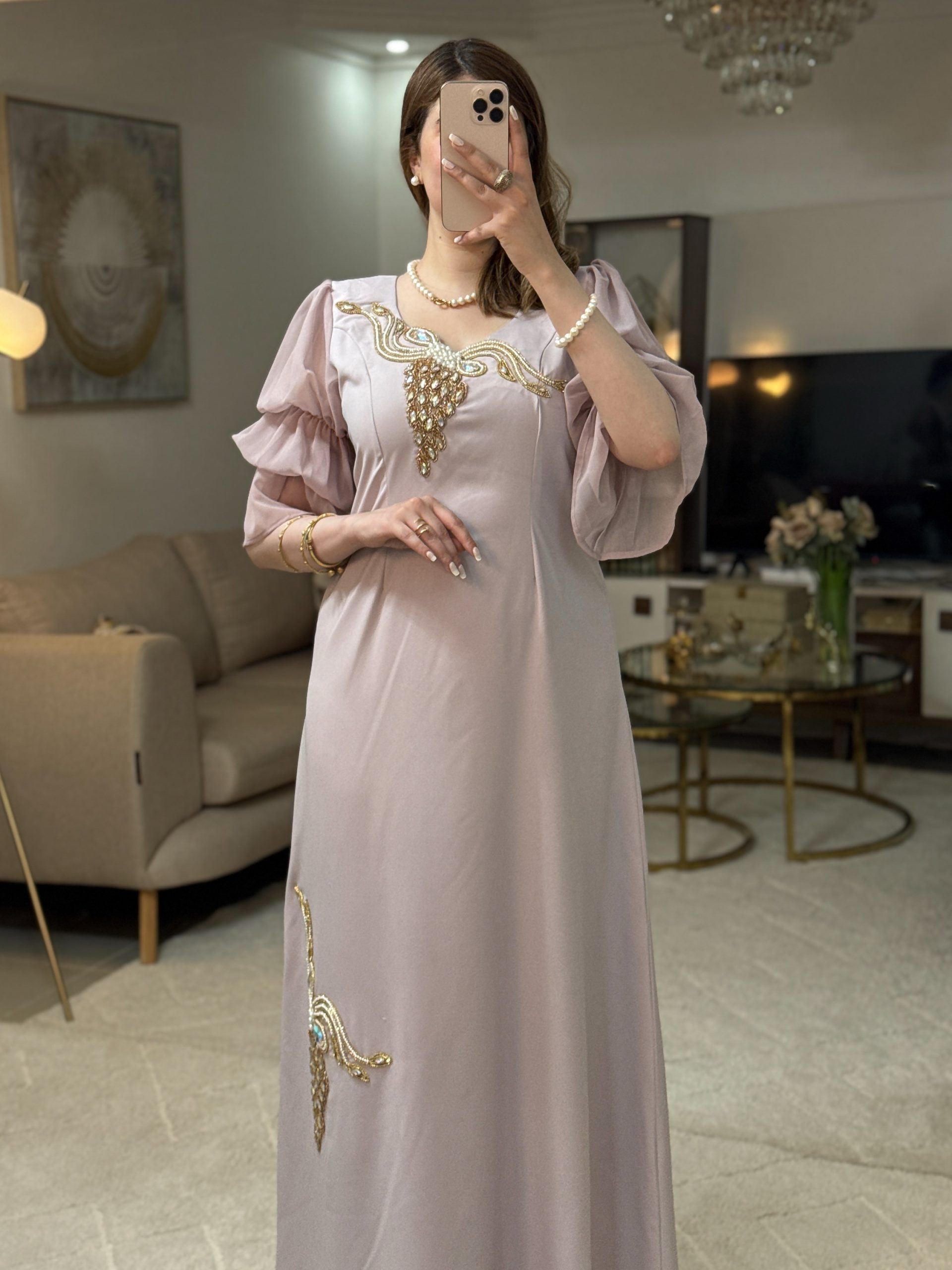 قندورة الماسة بنفسجي - Image 3