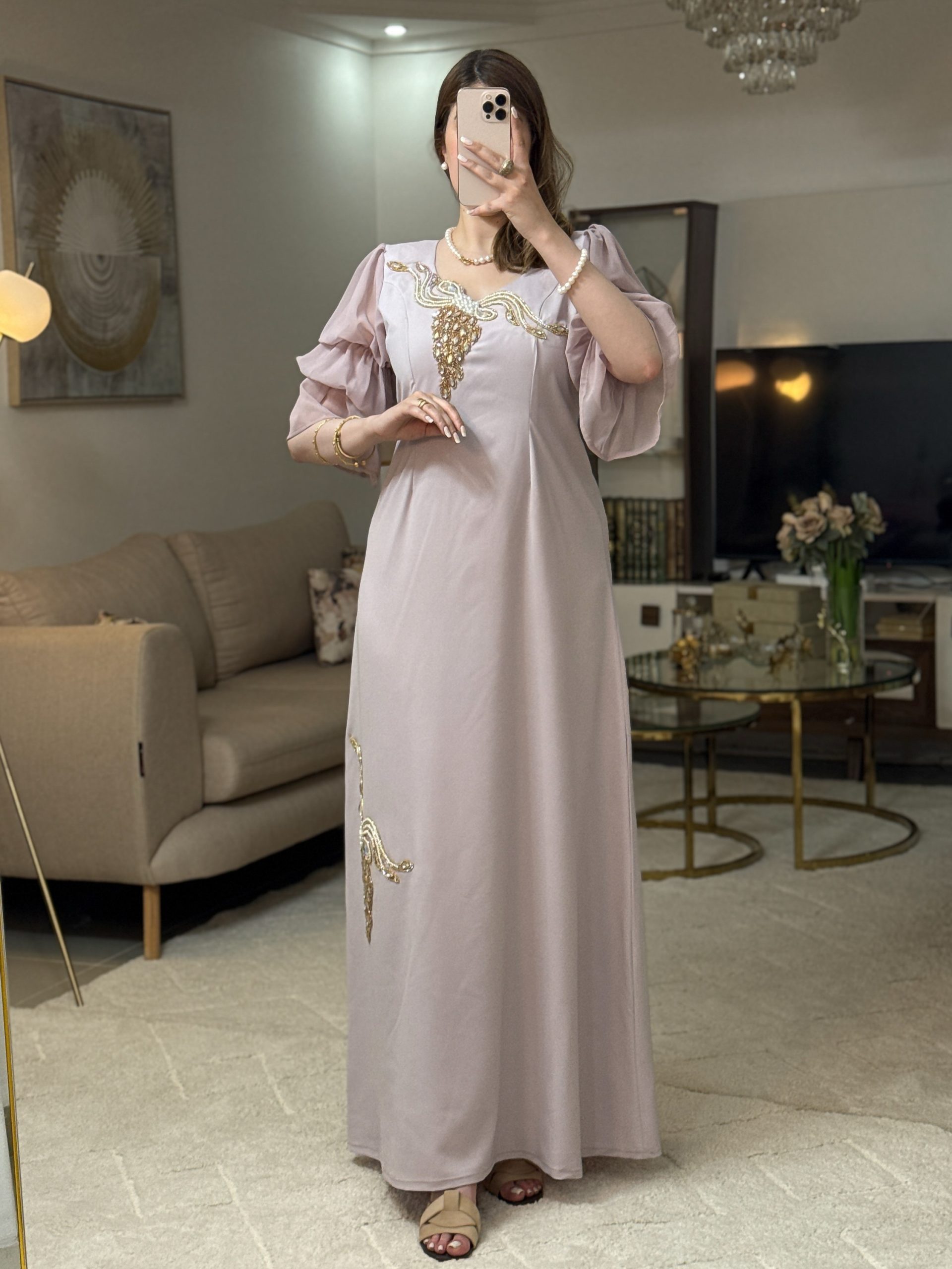 قندورة الماسة بنفسجي - Image 2