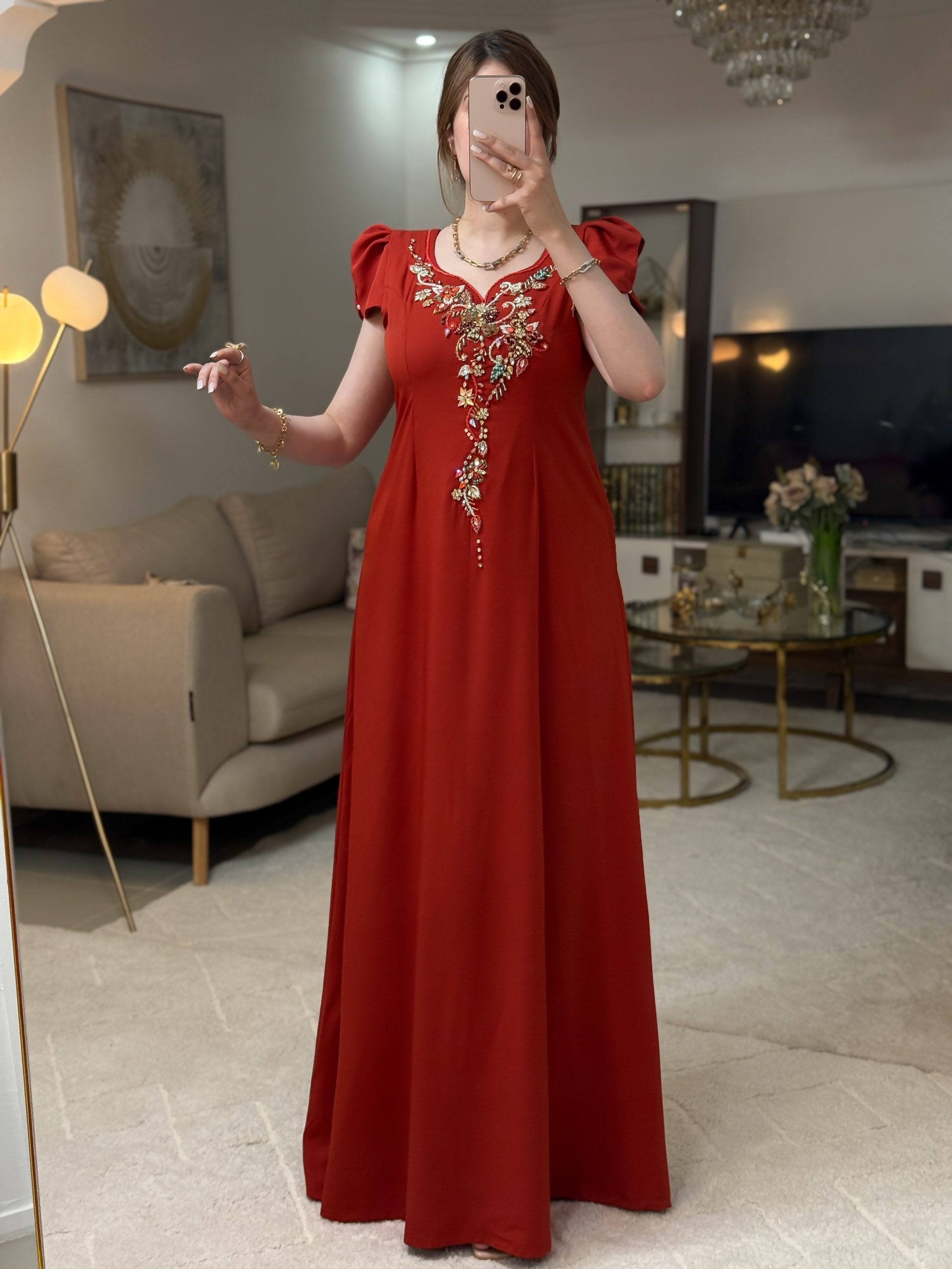 فستان فراشة برتقالي - Image 2