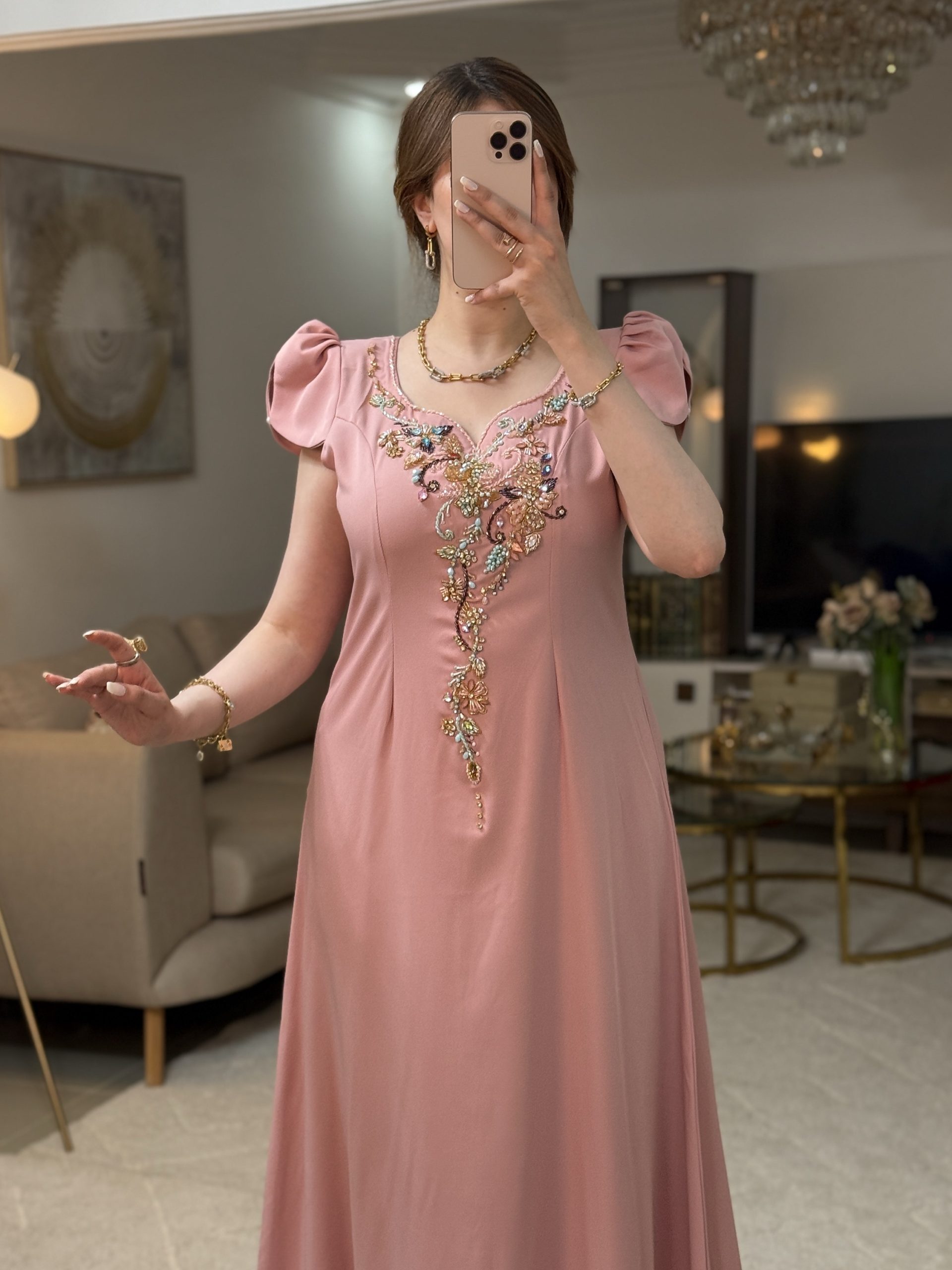 فستان فراشة زهري - Image 4