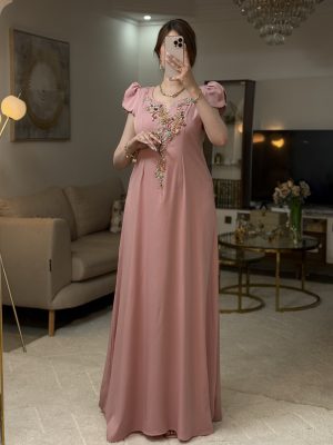 فستان فراشة زهري